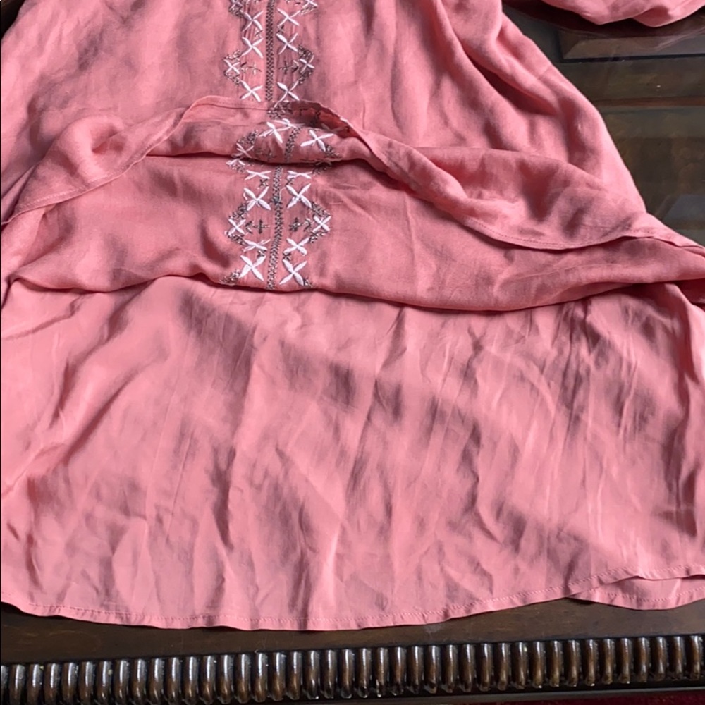 Jetset Diaries Desert Rose Mini Dress in Salmon. - Picture 8 of 11